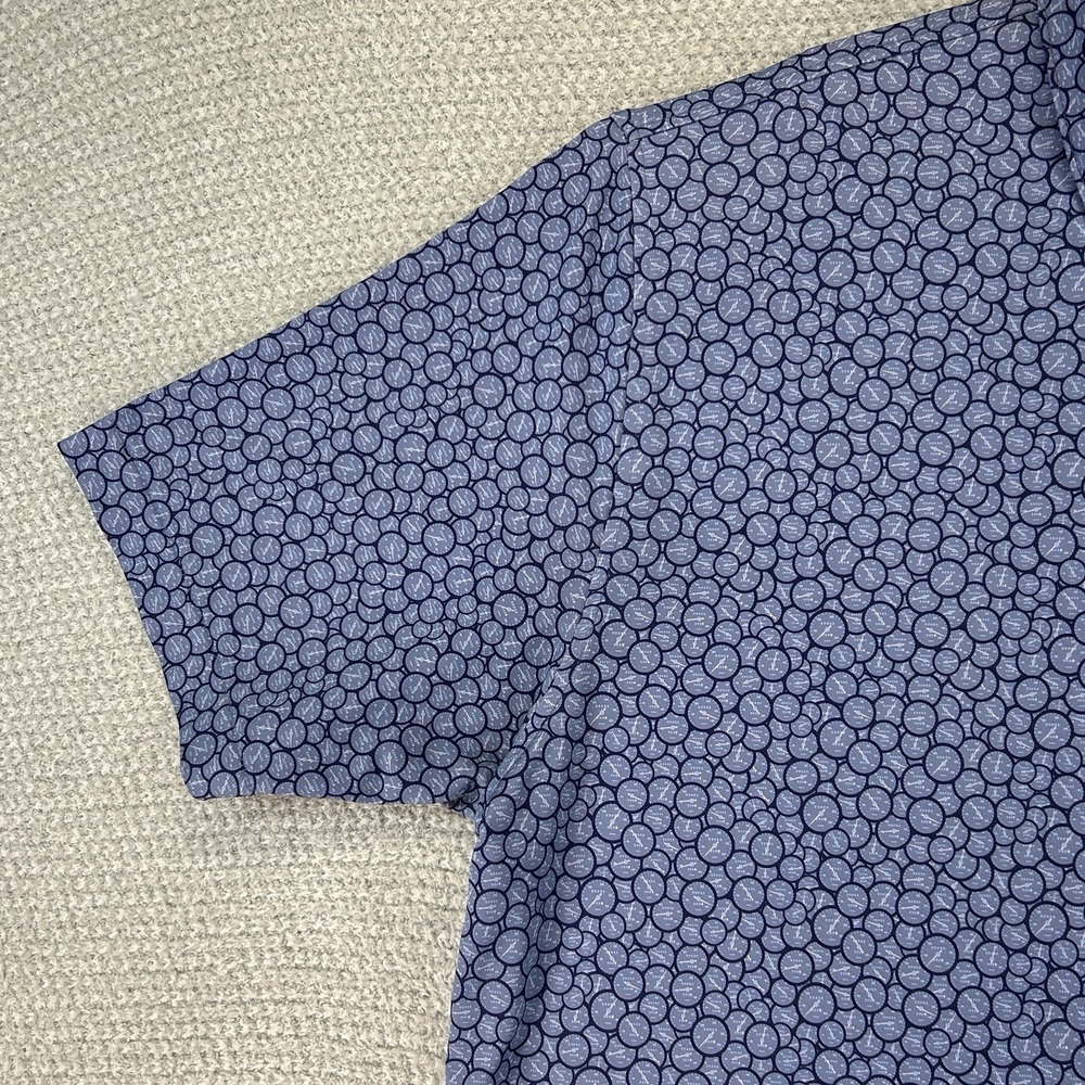 Peter Millar Polo Shirt Mens XL Blue Runner Performance Jersey Summer Comfort - Picture 3 of 16